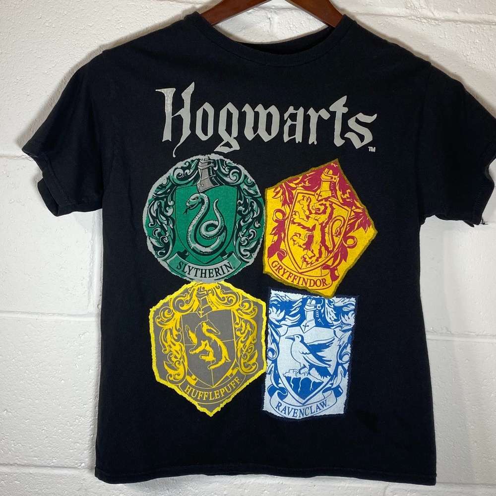 Harry Potter 4 Houses Black T-shirt